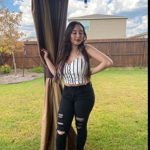 striped strappy top
